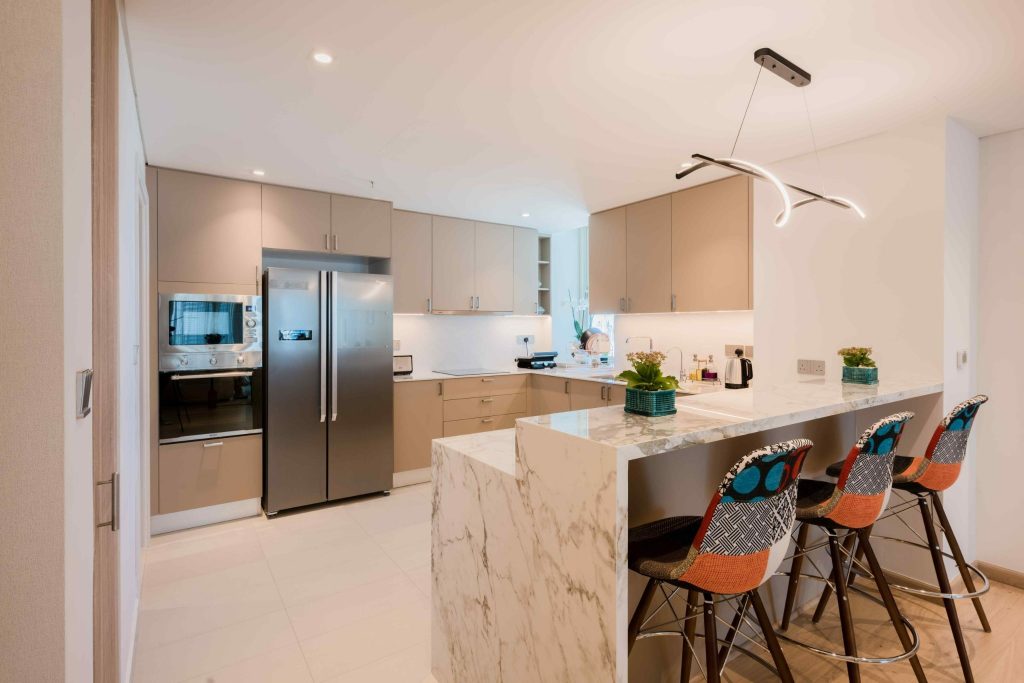 home interior design kitchen in Dubai